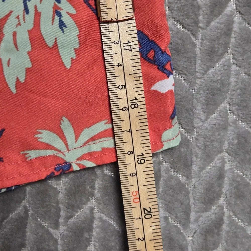 Polo Ralph Lauren Men XL Red Tropical Island Hawaiian Mesh Swim Trunks Shorts